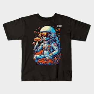 Psychedelic Dj Astronaut - Catsondrugs.com - astronaut, space, stars, galaxy, nasa, cool, planets, funny, universe, astros, astronomy, trippy, surreal, asteroidday, planet Kids T-Shirt